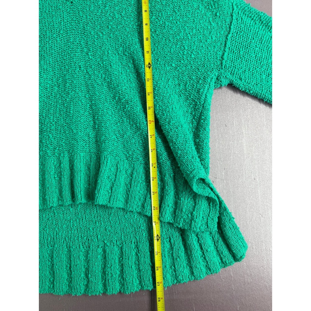 Pilcro Anthropologie Oversized Boho V-Neck Textured Knit High Lo Sweater Small - Picture 9 of 10